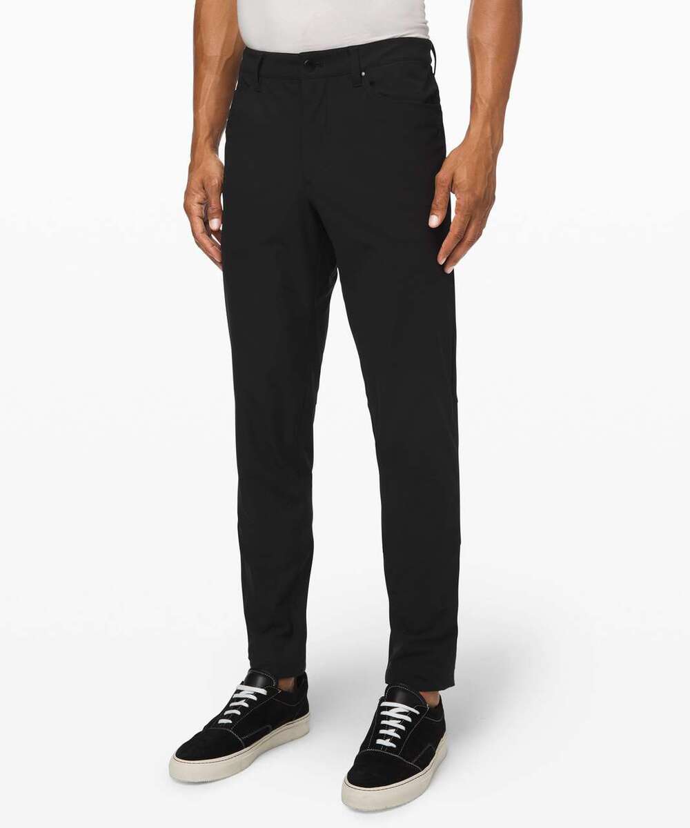 Lululemon ABC Slim-Fit Pant Warpstreme Black Men's Size 31x30 EUC Chino Trouser